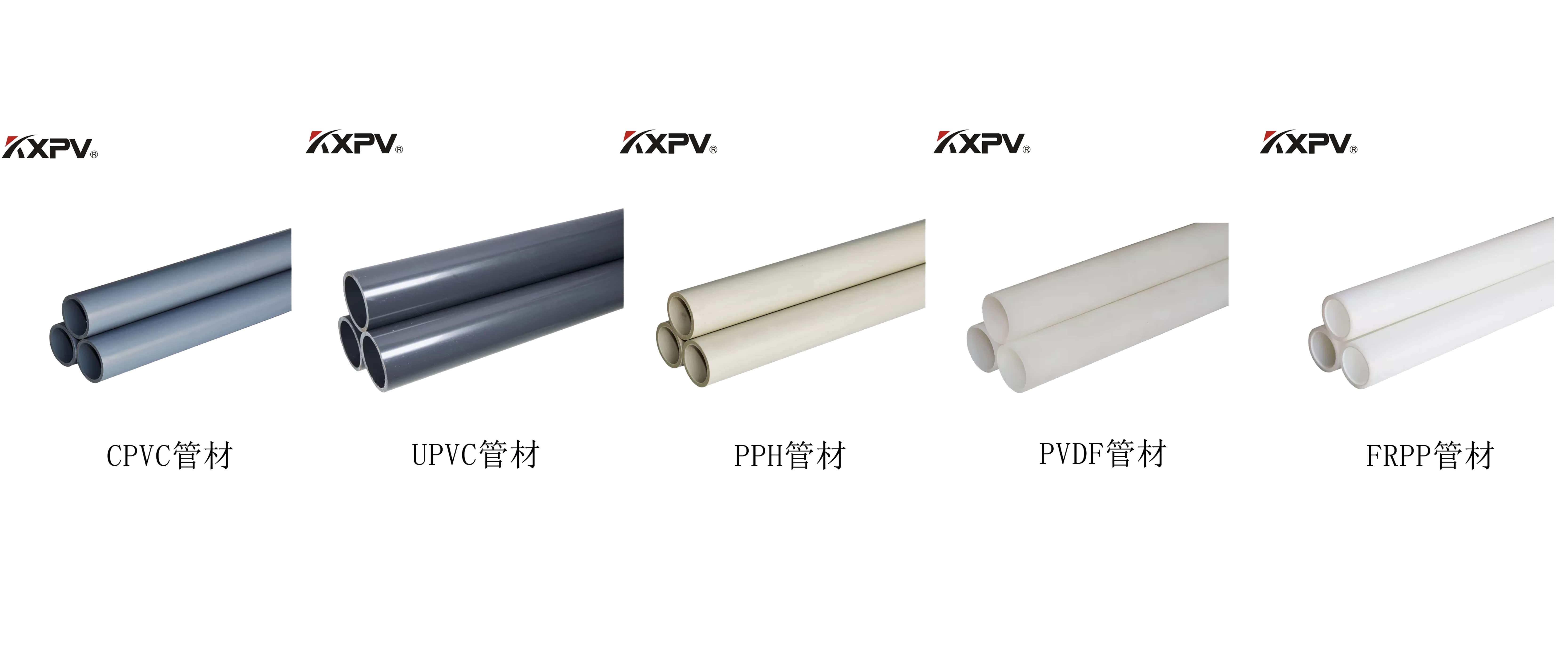 PVC、CPVC、UPVC、PP、FRP的區(qū)別及特點(diǎn)